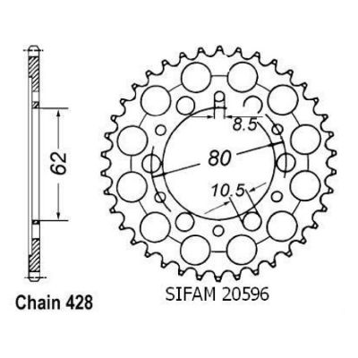 Rozeta pro Yamaha 20596CZ45